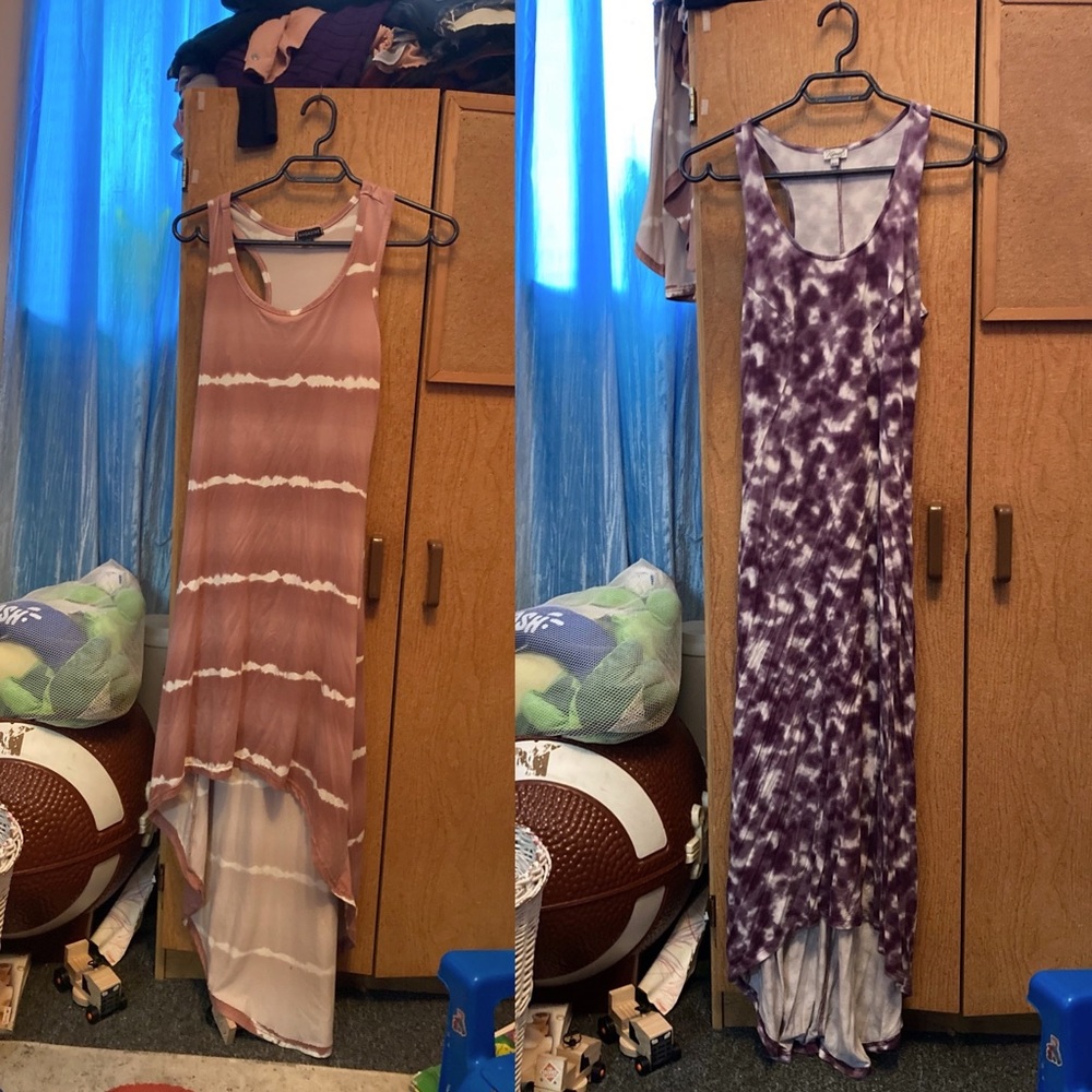 2!! Tie Dye High Low Maxi Dresses